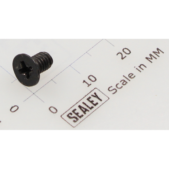 Sealey Csk phillips machine screw m4x6 black