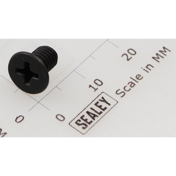 Sealey Csk phillips machine screw m5x8 black