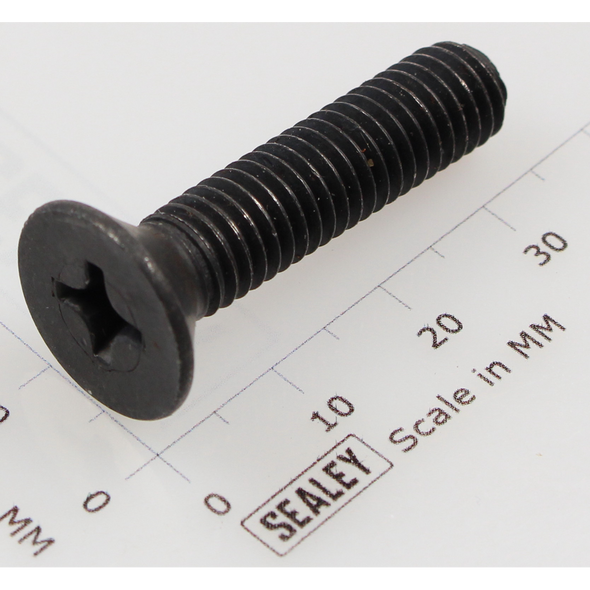 Sealey Csk phillips machine screw m8x35 black