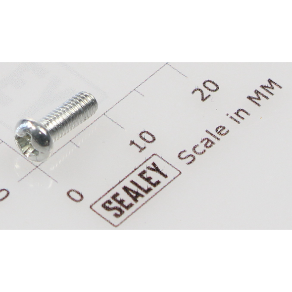 Sealey Machine screw pan head phillips m3x8mm (single)