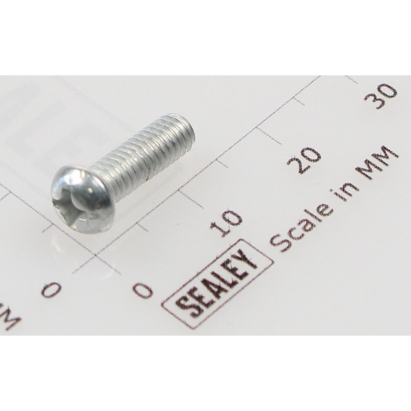 Sealey Machine screw pan head phillips m4x12mm (single)