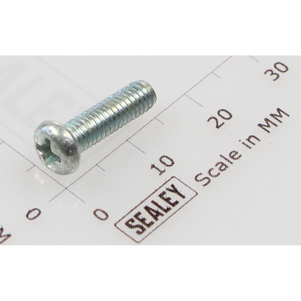 Sealey Machine screw pan head phillips m4x14mm (single)