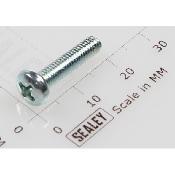 Sealey Machine screw pan head phillips m4x18mm (single)