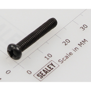 Sealey Pan head machine screw black m4x22