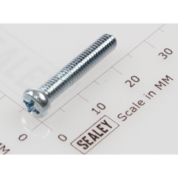 Sealey Machine screw pan head phillips m4x22mm (single)