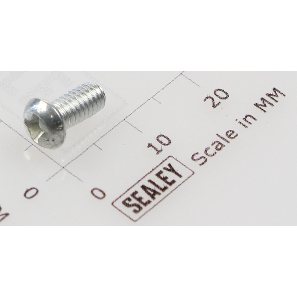Sealey Machine screw pan head phillips m4x8mm (single)
