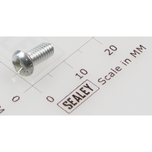 Sealey Machine screw pan head phillips m4x8mm (single)