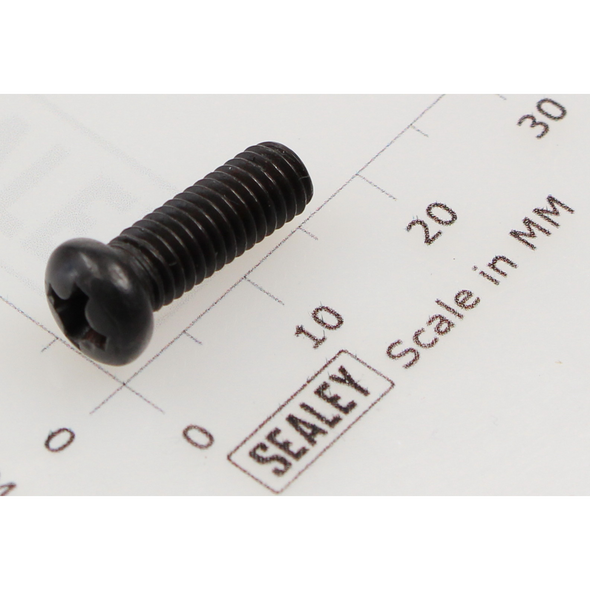 Sealey Machine screw pan head phillips m5x14mm black