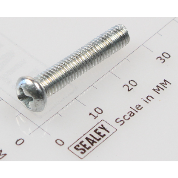 Sealey Machine screw pan head phillips m5x25mm (single)