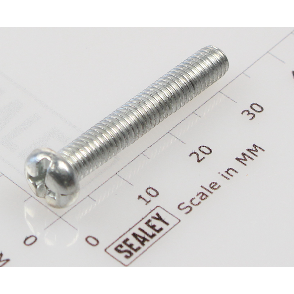 Sealey Machine screw pan head phillips m5x30mm (single)