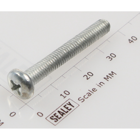 Sealey Machine screw pan head phillips m5x35mm (single)