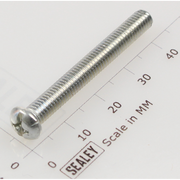 Sealey Machine screw pan head phillips m5x40mm (single)