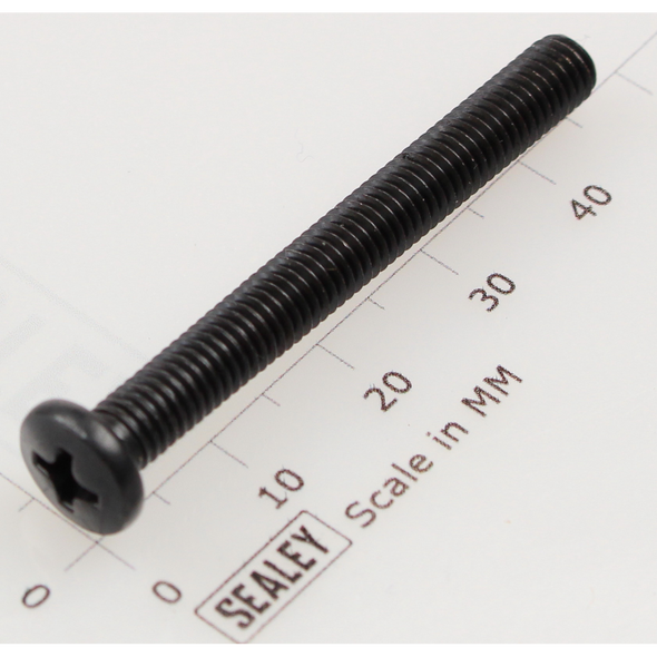 Sealey Machine screw pan head phillips m5x45mm black