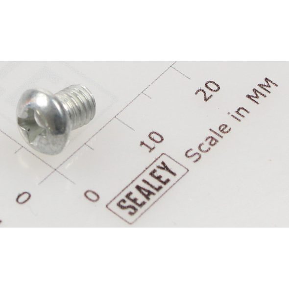 Sealey Machine screw pan head phillips m5x6mm (single)