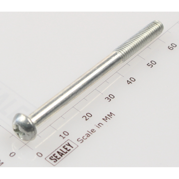 Sealey Machine screw pan head phillips m5x60mm (single)