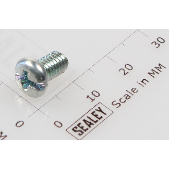 Sealey Machine screw pan head phillips m5x8mm (single)