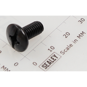 Sealey Machine screw pan head phillips m6x12mm black