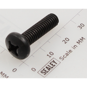 Sealey Machine screw pan head phillips m6x22mm black