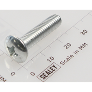 Sealey Machine screw pan head phillips m6x25mm (single)