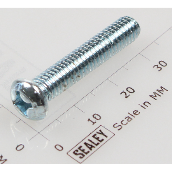 Sealey Machine screw pan head phillips m6x30mm (single)