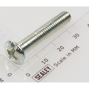 Sealey Machine screw pan head phillips m6x32mm (single)
