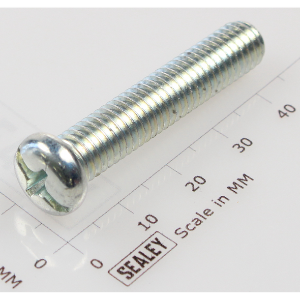 Sealey Machine screw pan head phillips m8x40mm (single)