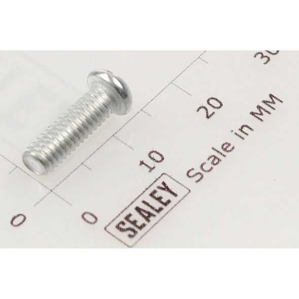 Sealey Machine screw pan head slotted m4x12mm (single)
