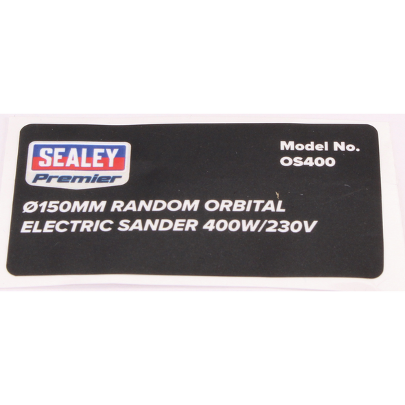Sealey Product Label