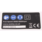 Sealey Data Label