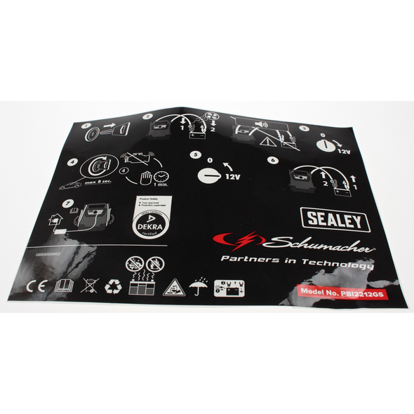 Sealey Label, warning (for pbi2212gs)