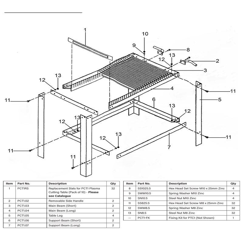 Sealey Main Beam (Short)