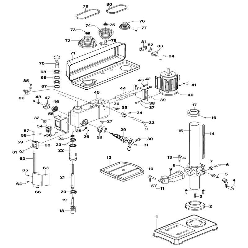 Sealey Screw Hex Hd M8x1.25-16