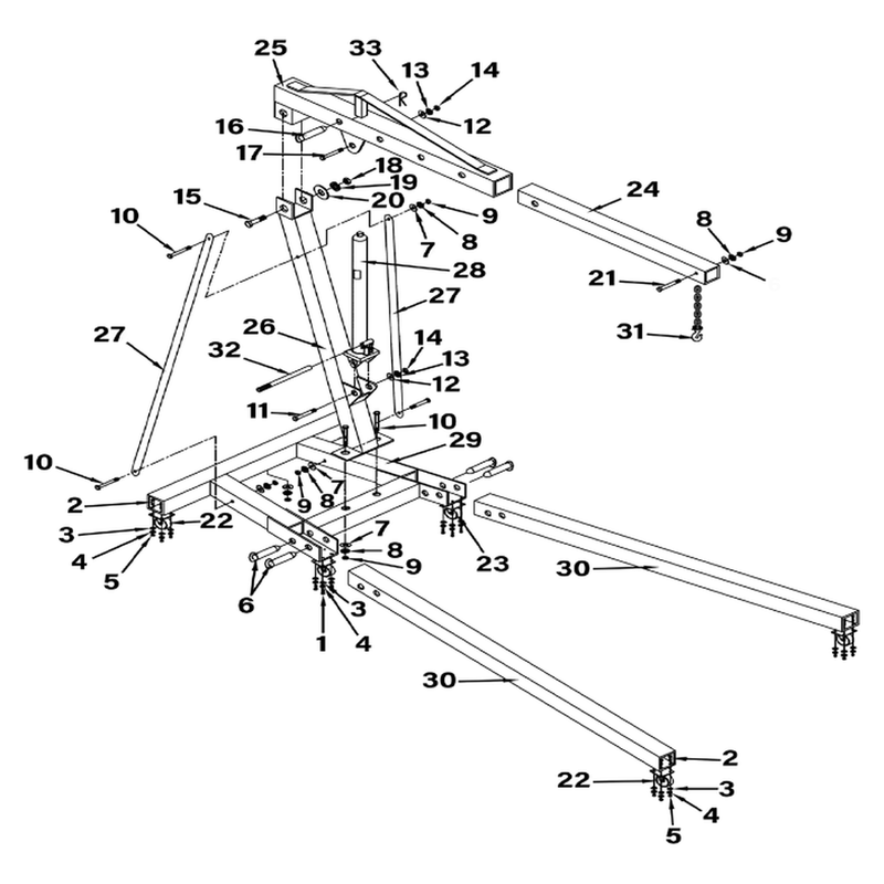 Sealey Leg (l:1460 d:75x75)