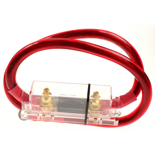 Sealey Battery cable with fuse case (red) 1m '2awg'