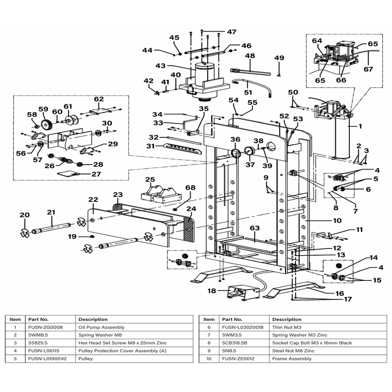 Sealey Pump Handle Assembly (B)