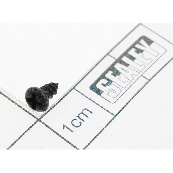 Sealey Rd head s/t screw m3x6 black