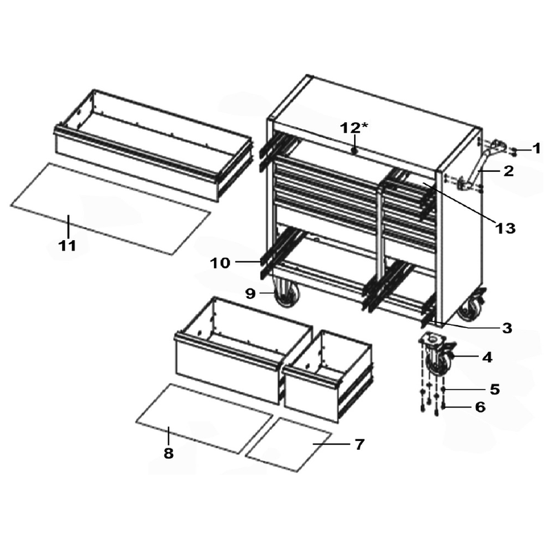 Sealey Small Narrow Drawer