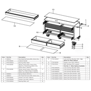 Sealey Drawer Liner (1345 x 385)