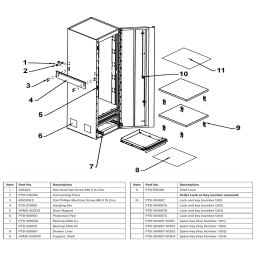 Sealey Hanging Bar