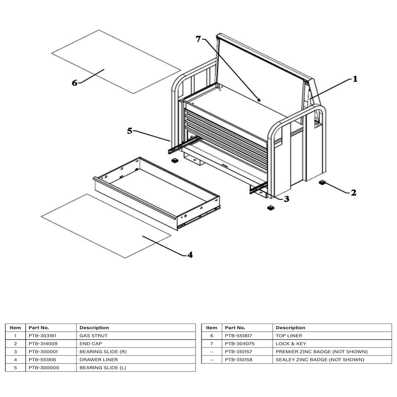 Sealey Bearing slide (l)