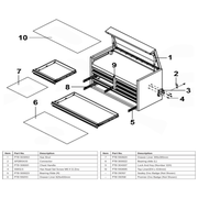 Sealey Drawer liner 825x400mm
