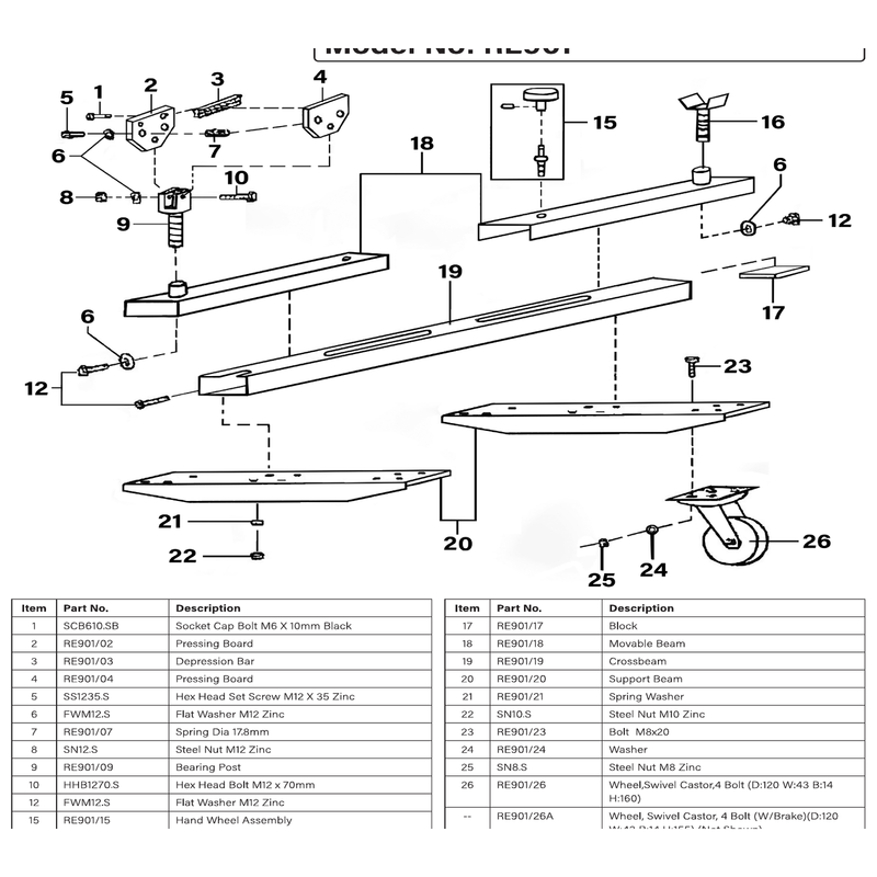 Sealey Pressing board