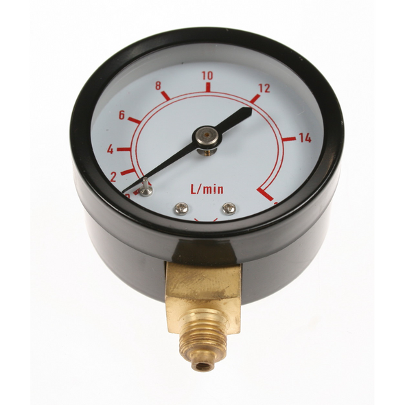 Sealey Gauge 16l/min 50mm od, btm fitting