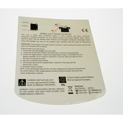 Sealey Back label for rs105