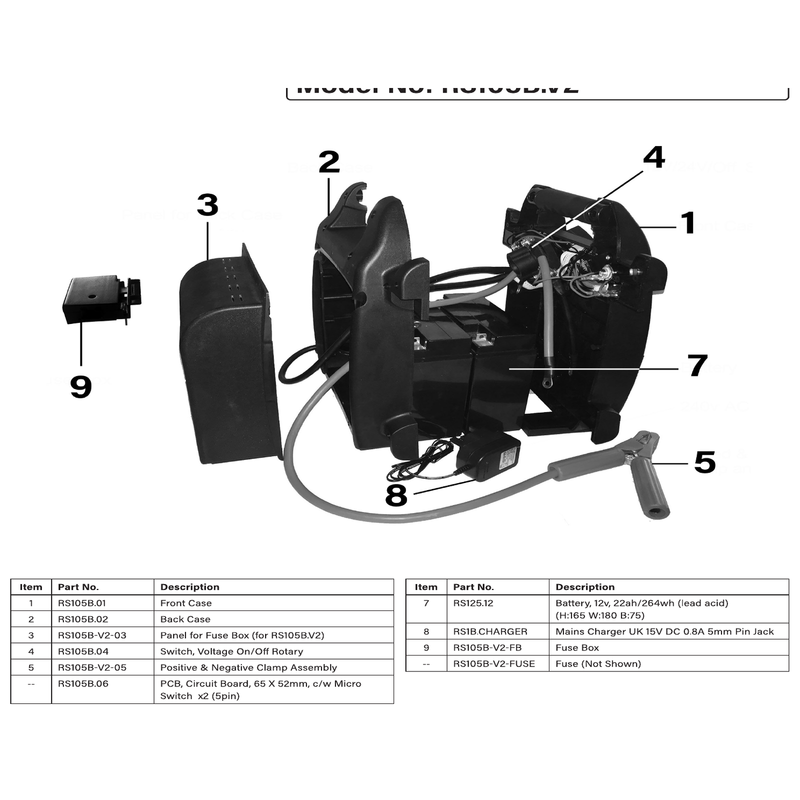 Sealey Voltage on/off switch
