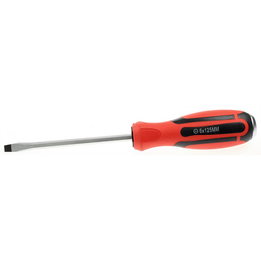 Sealey Screwdriver (slotted) 6x125mml 'hammer-thru'