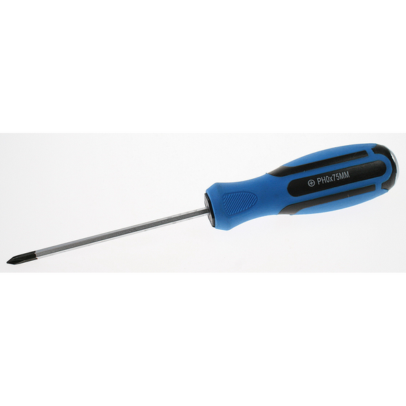 Sealey Screwdriver (phillips) 0x75mml 'hammer-thru'