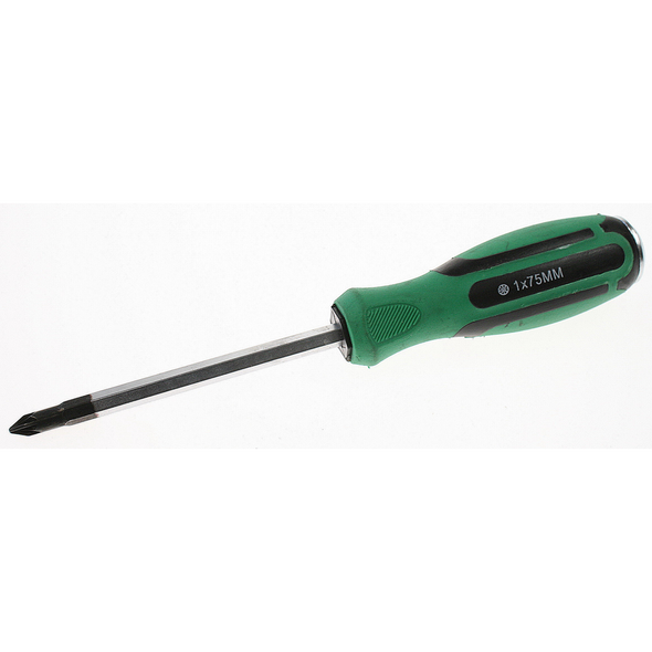 Sealey Screwdriver (pozi) 1x75mml 'hammer-thru'