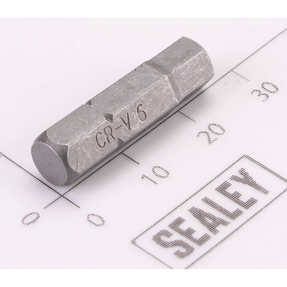 Sealey Hex Bit 'Security' H6 x 25mmL (6mm Shank)