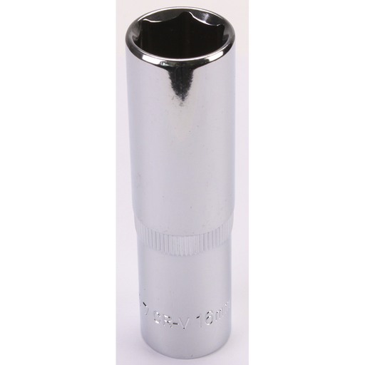 Sealey 1/2"Dr Deep Socket 16mm (Mirror Finish)